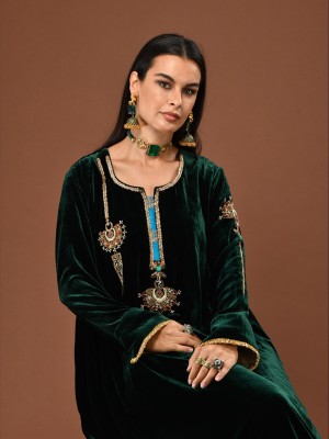 Green Maharani Chandalia Kaftan