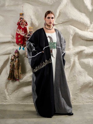 Jaipur Gray Abaya