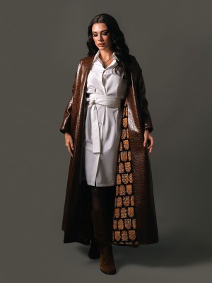 Brown Crocodile Jacket